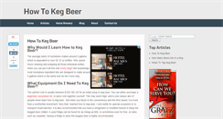 Desktop Screenshot of howtokeg.com